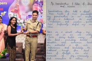 Sharwari Sanghpal Raut tops the state in handwriting competition