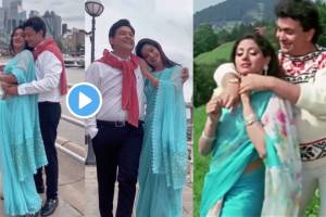Swapnil Joshi and Neha Khan romantic dance on Sridevi, Rishi Kapoor Mitwa song video viral