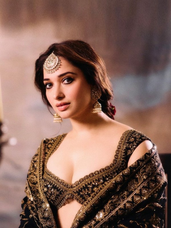 Tamannaah Bhatia Navy Blue Lehenga