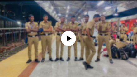 Mumbai police perform moonwalk dance on railway station