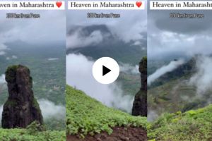do you heaven in Maharashtra Jivdhan Fort 100 km away from pune watch video goes viral