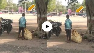 Garbage picker boy stands like a statue position as national anthem is heard watch viral video