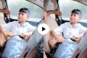 a child told a reason of crying to his father
