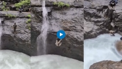 ‘तो वाहून गेला अन् लोक बघत राहिले’, पुण्यातील तरुणाने धबधब्यात मारली उडी, थरारक घटनेचा Video Viral