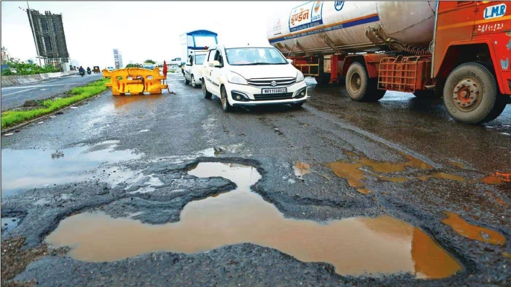 Navi Mumbai, Potholes, highway,