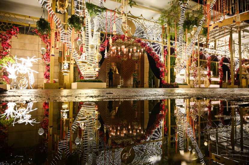 Antilia, the residence of the Ambani family, decks up with decorative lighting ahead of Mukesh Ambani’s son, Anant Ambani's wedding with Radhika Merchant