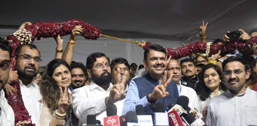 mahayuti leaders after wining the maharashtra Legislative Council election