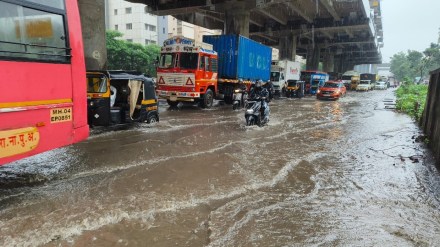 Rain, Thane district, Traffic,