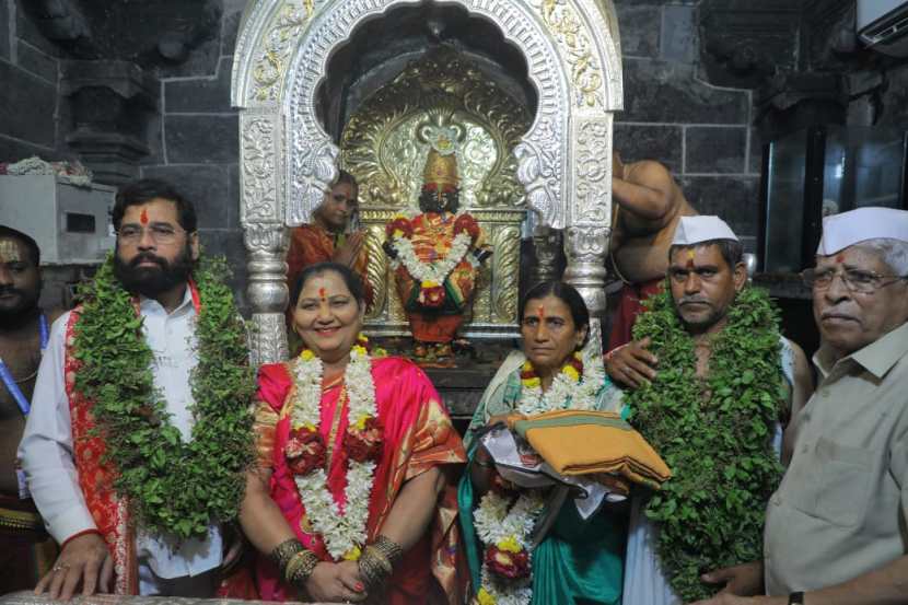 Mahapuja of Vitthal Rukmini was completed by Chief Minister Eknath Shinde