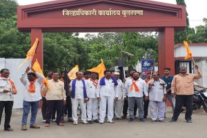 protest, Buldhana, Shivsena Uddhav Thackeray faction,