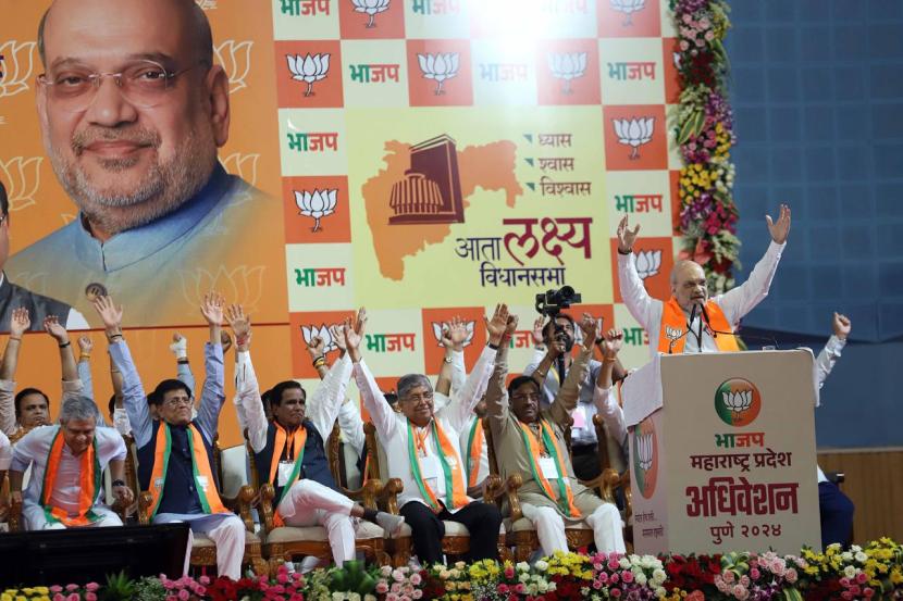 Mahavikas Aghadi heavily criticized in BJP convention