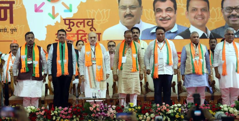 Mahavikas Aghadi heavily criticized in BJP convention