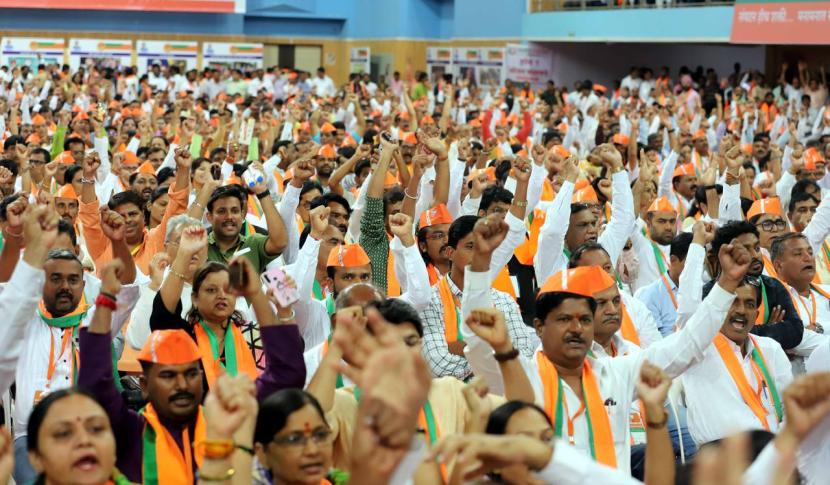 Mahavikas Aghadi heavily criticized in BJP convention