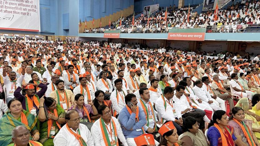 Mahavikas Aghadi heavily criticized in BJP convention