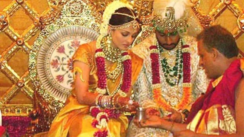 abhishek bachchan Aishwarya Rai wedding photo