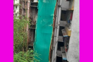 construction of illegal building in azde village near dombivli
