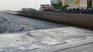 airport t1 flyover pothole