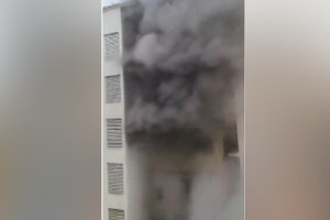 A major fire breaks out at an elite building in Jogeshwari Mumbai