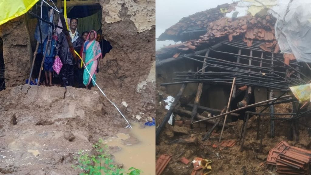 Five dead and 1306 houses collapsed due to lightning strike and floods in Gondia district