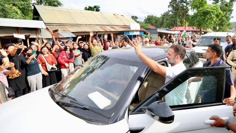 Rahul Gandhi in Manipur