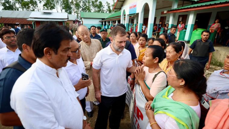 Rahul Gandhi in Manipur