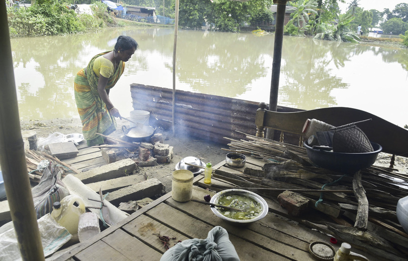 assam, india, floods in assam , landslides