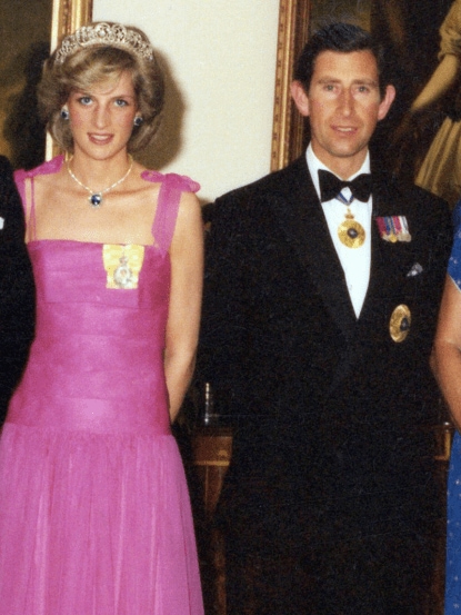 With Charles during the royal tour of Australia in 1983