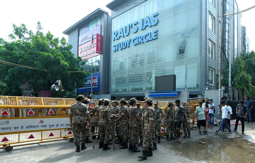 Delhi Coaching Centre Flooded