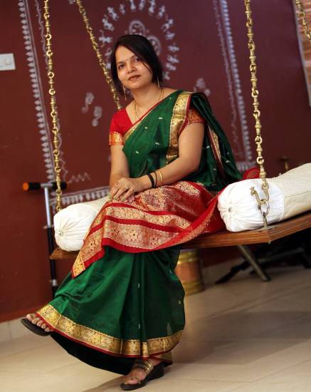 Importance of green saree in Sawan