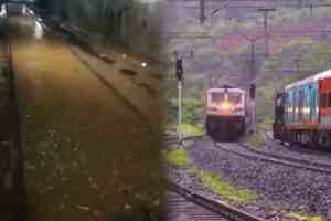 Konkan Railway Services Disrupted, Pedne Malpe Tunnel Floods, Trains Cancelled and Rerouted on konkan railway, konan railway, heavy rain in konkan railway affected, marathi news,