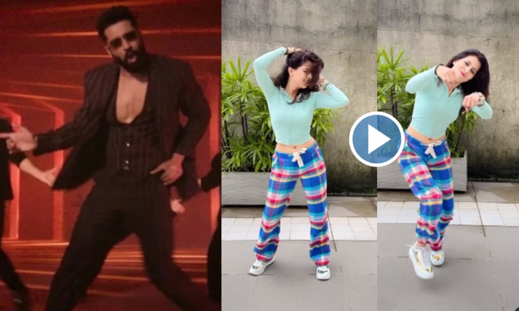 Madhavi Nimkar dance on Vicky Kaushal Tauba tauba song video viral on social media