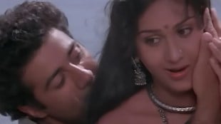 meenakshi seshadri kissing scene with sunny deol
