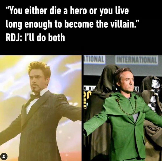 robert downey junior | robert downey junior as doctor doom character | ironman | memes on robert downey