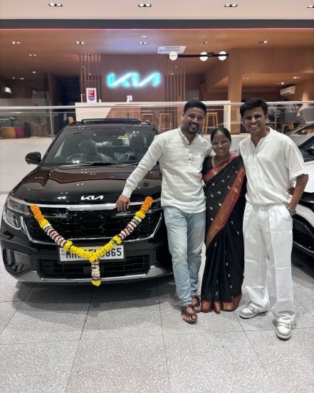 prithvik pratap bought first new car