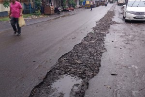 Citizens of Dombivli West travel on gravel roads Neglect of MMRDA Public Works Department