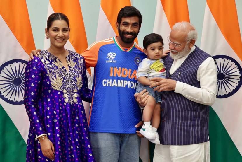 pm modi and bumrah sanjana ganeshan