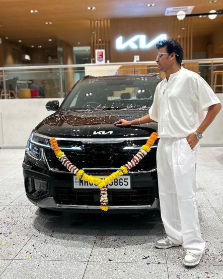 prithvik pratap bought first new car