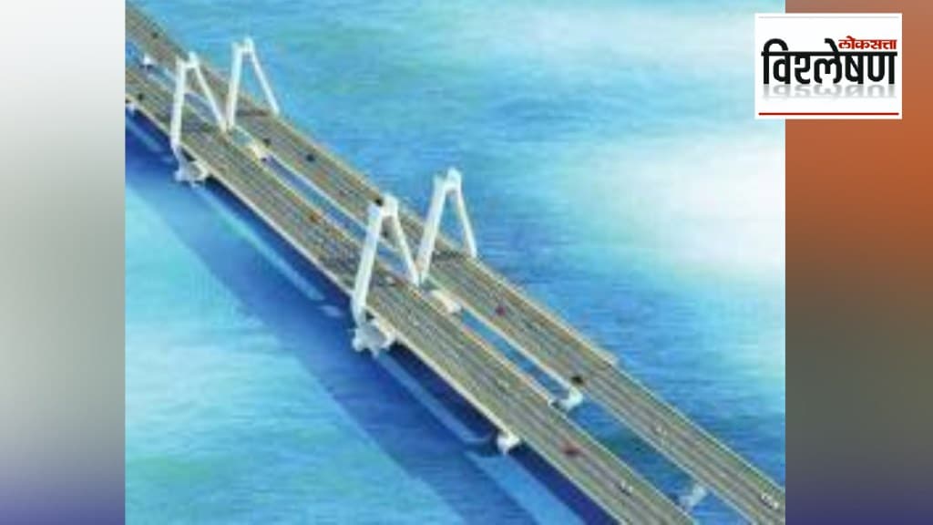 When will the third sea bridge from Nariman Point to Cuff Parade in Mumbai be completed