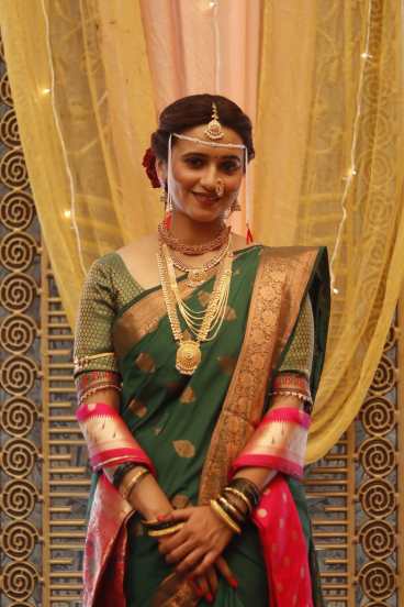 thoda tuza thoda maza mansi wedding look