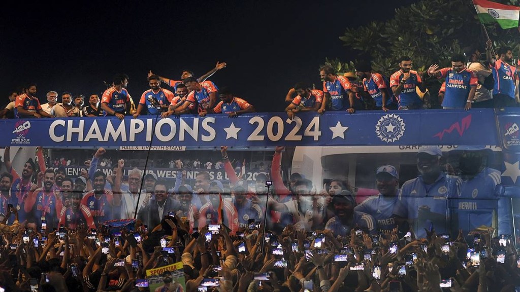 around eight lakh cricket lovers participate india t20 world cup victory parade