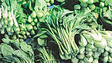 Leafy vegetables cheaper due to increase in income