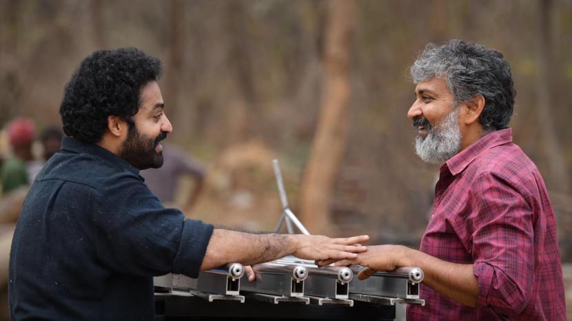 jr ntr with ss rajamouli