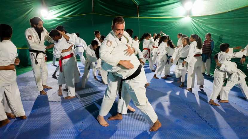 rahul gandhi jujutsu, rahul gandhi jiu martial arts