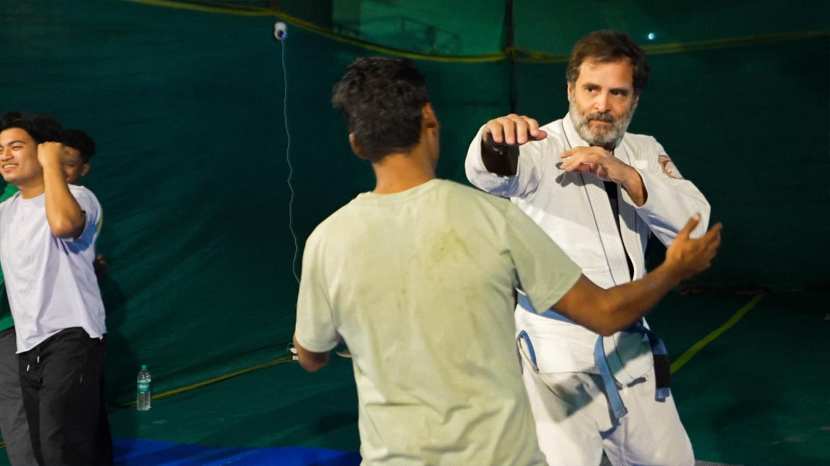 rahul gandhi jujutsu, rahul gandhi jiu martial arts