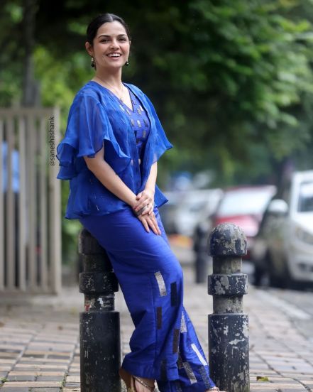 Aarya Ambekar Blue Co-ord Set Dress