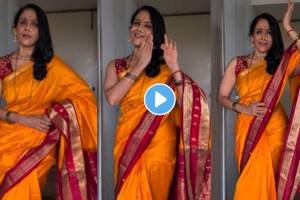 Aishwarya Narkar gave wishes on Gokulashtami with a beautiful dance performance