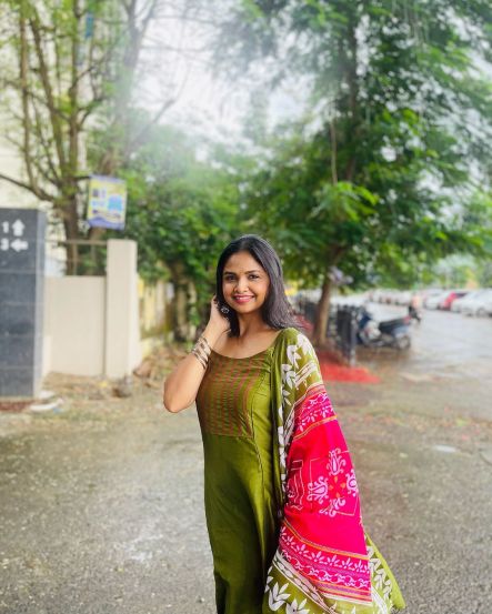 Apurva Gore Green Dress Look