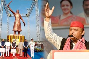 Chhatrapati Shivaji Maharaj Statue Collapse Akhilesh Yadav