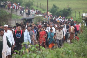 Crowd of devotees in Trimbak