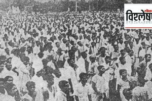 The crowd at the Muslim League rally at the Maidan.